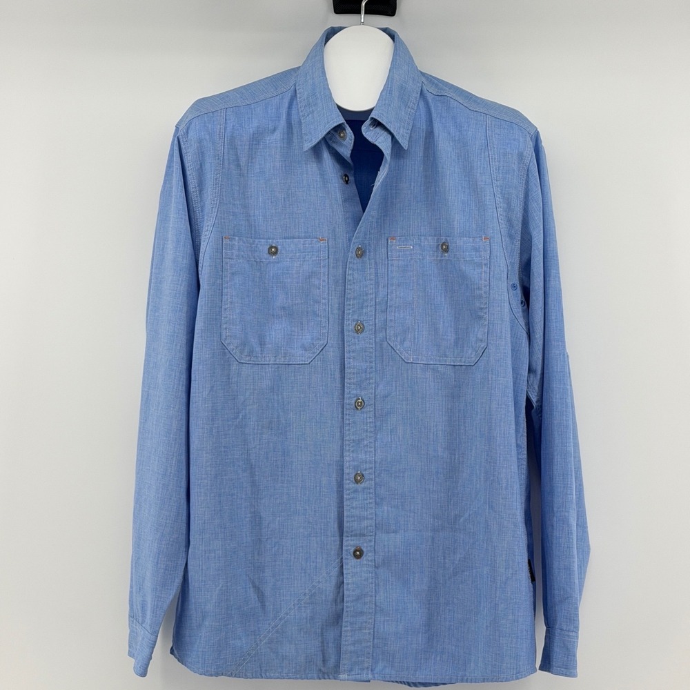 Orvis Casting Shirt Button Down Mens M Outdoor Performance Long Sleeve